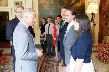 Russell meets the Prince of Wales
