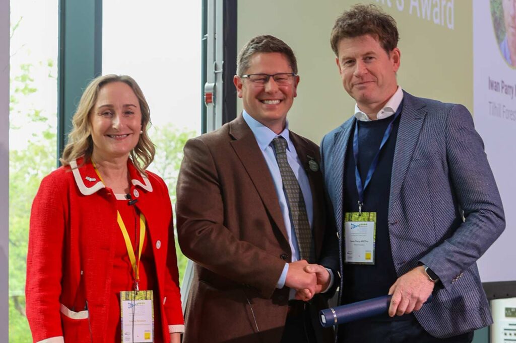 Louise Simpson, Andrew Sowerby FICFor and Iwan Parry MICFor